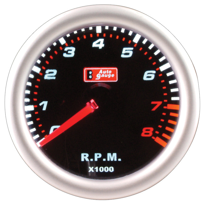 Fordulatszámmérő fekete 2" Auto Gauge