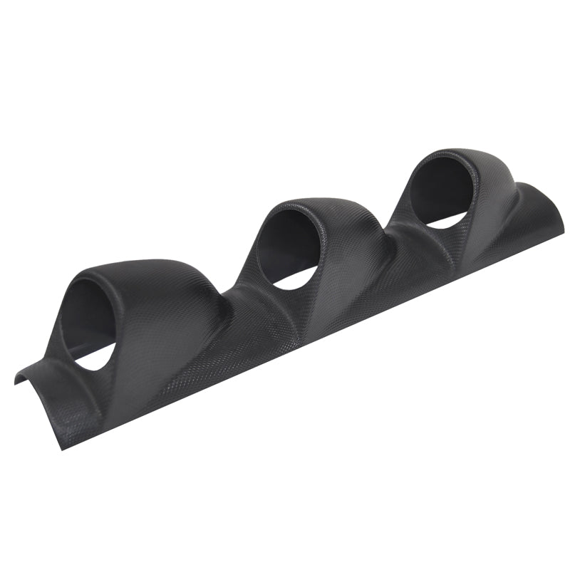 Kormányoszlopra szerelhető műszertartó, tripla, fekete, 5 cm-es furatátmérővel