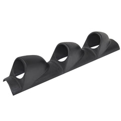 Kormányoszlopra szerelhető műszertartó, tripla, fekete, 5 cm-es furatátmérővel
