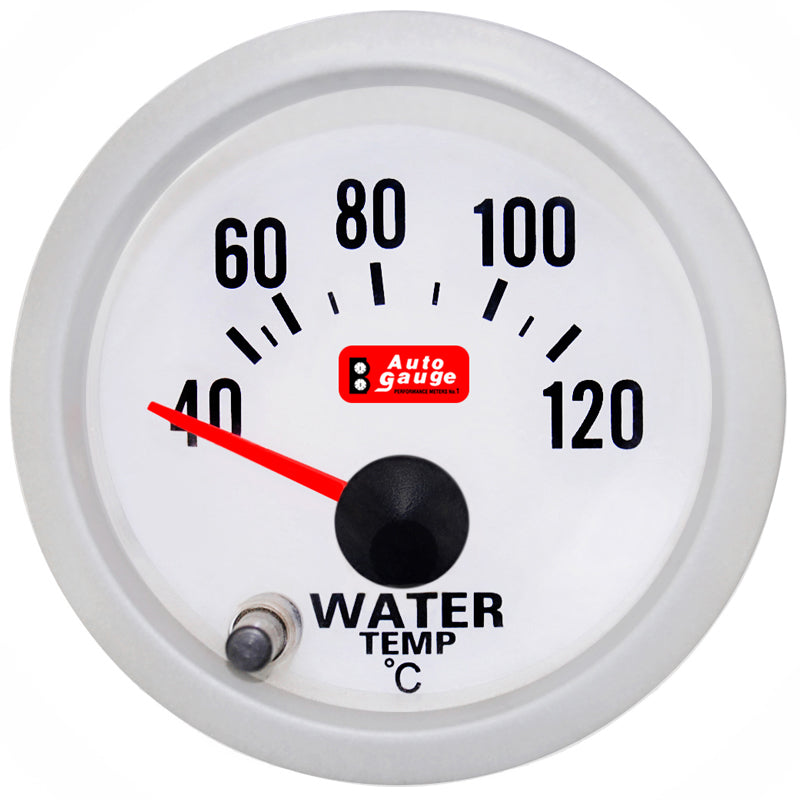 2 colos Auto Gauge vízhőmérséklet-mérő, 7 színnel