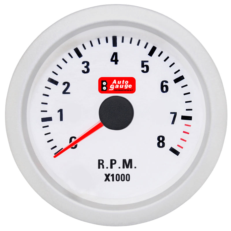 2 colos fehér fordulatszámmérő Auto Gauge