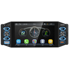 1 DIN 5" érintőképernyős autórádió vezeték nélküli Apple CarPlay és Android Auto támogatással 