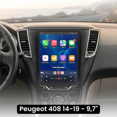 Peugeot 408 14-19 - 9,7" rádió Apple CarPlay és Android Auto funkcióval