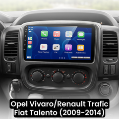 Opel Vivaro/Renault Traffic/Fiat Talento 14-21 - 9" rádió Apple CarPlay és Android Auto funkcióval