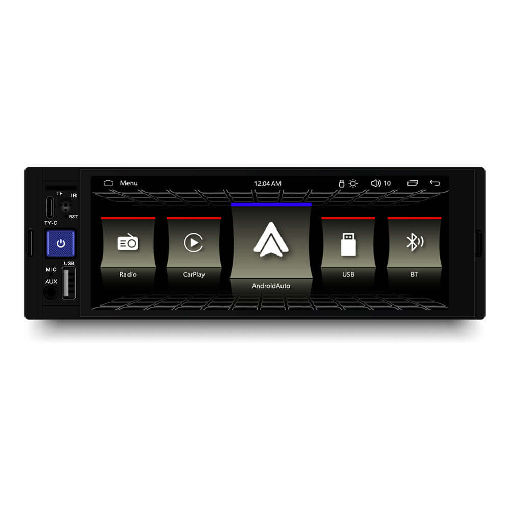 Universel - 6,86" 1-din radio m. Apple Carplay og Android Auto – Bilmedie.dk