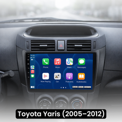 Toyota Yaris 05-12 – 9" rádió Apple CarPlay és Android Auto funkcióval