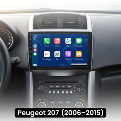 Peugeot 207 06-15 - 9" rádió Apple CarPlay és Android Auto funkcióval