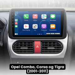 Opel Combo/Corsa/Tigra 01-11 – 9" rádió Apple CarPlay és Android Auto funkcióval