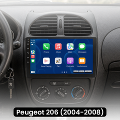 Peugeot 206 04-08 - 9 "rádió az Apple Carplay és az Android Auto segítségével
