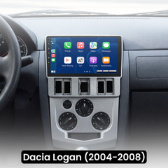 Dacia Logan 04-08 - 9" rádió Apple CarPlay és Android Auto funkcióval