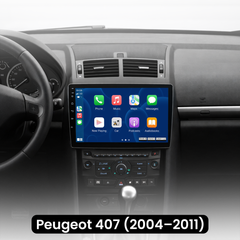 Peugeot 407 04-11 - 9" rádió Apple CarPlay és Android Auto funkcióval