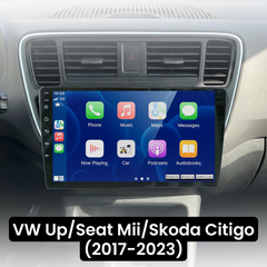 VW Up/Seat Mii/Skoda Citigo 17-23 - 9" rádió Apple CarPlay és Android Auto funkcióval
