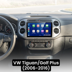 VW Tiguan/Golf Plus 06-16 - 9" rádió Apple CarPlay és Android Auto funkcióval