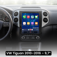 VW Tiguan 10–16 – 9,7” rádió Apple CarPlay és Android Auto funkcióval