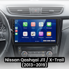 Nissan Qashqai/X-Trail 13-19 - 10,1" rádió Apple CarPlay és Android Auto funkcióval