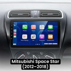 Mitsubishi Space Star 12-18 - 9" rádió Apple CarPlay és Android Auto funkcióval