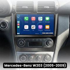 Mercedes-Benz W203 – 9" rádió Apple CarPlay és Android Auto funkcióval