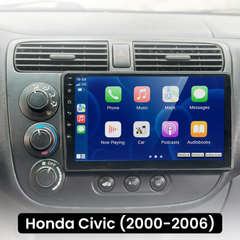 Honda Civic 00-06 - 9" rádió Apple CarPlay és Android Auto funkcióval