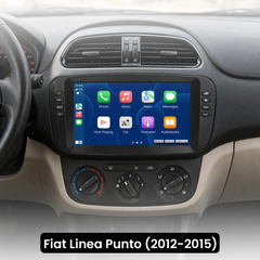 Fiat Linea Punto 12-15 - 9" rádió Apple CarPlay és Android Auto funkcióval