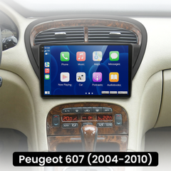 Peugeot 607 04-10 - 9" rádió Apple CarPlay és Android Auto funkcióval