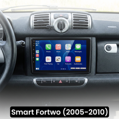 Smart Fortwo 05-10 - 9" rádió Apple CarPlay és Android Auto funkcióval
