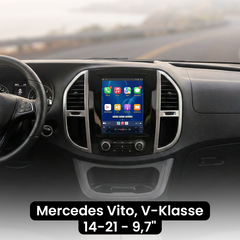 Mercedes Vito 14-21 – 9,7" rádió Apple CarPlay és Android Auto funkcióval