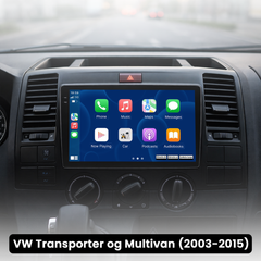 VW Transporter 03-15 - 9" rádió Apple CarPlay és Android Auto funkcióval