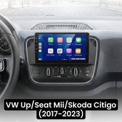 VW Up/Seat Mii/Skoda Citigo 17-23 - 9" rádió Apple CarPlay és Android Auto funkcióval
