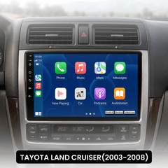 Toyota Land Cruiser 2003-2008 - 9" autórádió Apple CarPlay és Android Auto támogatással 