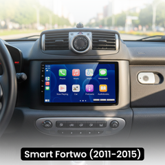 Smart Fortwo 11-15 - 9" rádió Apple CarPlay és Android Auto funkcióval