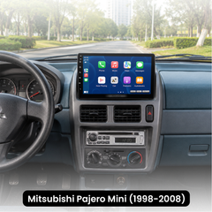 Mitsubishi Pajero Mini 1998-2008 – 9" autorádió Apple CarPlay és Android Auto támogatással 
