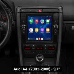 Audi A4 2002-2008 - 9,7" rádió Apple CarPlay és Android Auto támogatással 