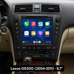 Lexus GS300 2004-2011 – 9,7"-os rádió Apple CarPlay és Android Auto támogatással 