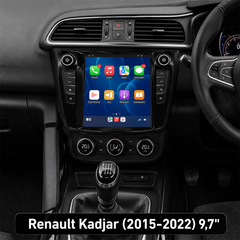 Renault Kadjar 2015-2022 - 9,7" rádió Apple CarPlay és Android Auto támogatással 