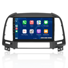 Hyundai Santa Fe 2006-2012 – 9" rádió Apple CarPlay és Android Auto funkcióval