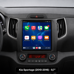 Kia Sportage 2010-2016 – 9,7" rádió Apple CarPlay és Android Auto funkcióval 