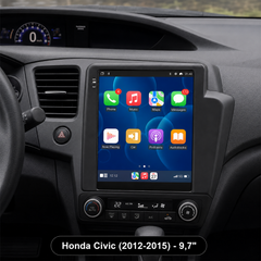 Honda Civic 2012-2015 - 9,7" autórádió Apple CarPlay és Android Auto támogatással 