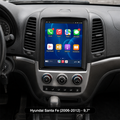 Hyundai Santa Fe 2006-2012 – 9,7"-os rádió Apple CarPlay és Android Auto támogatással 