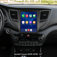Hyundai Tucson 2016-2018 - 9,7" autórádió Apple CarPlay és Android Auto támogatással 