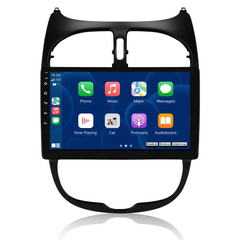 Peugeot 206 04-08 - 9 "rádió az Apple Carplay és az Android Auto segítségével