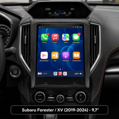 Subaru Forester / XV 2019-2024 – 9,7" autorádió Apple CarPlay és Android Auto támogatással 