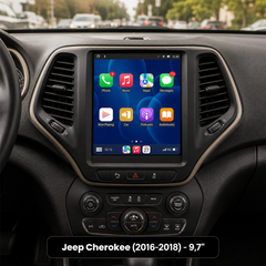 Jeep Cherokee 2016-2018 - 9,7" autórádió Apple CarPlay és Android Auto támogatással 