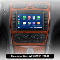 Mercedes-Benz W210 mm. 1998-2008 - 7 "rádió az Apple Carplay és az Android Auto -val