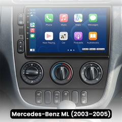 Mercedes-ML 03-05 - 9" rádió Apple CarPlay és Android Auto támogatással 