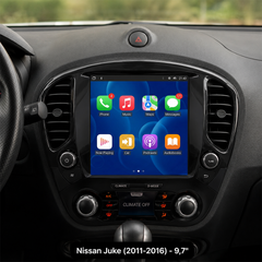 Nissan Juke 2011-2016 - 9,7" fejegység Apple CarPlay és Android Auto támogatással 