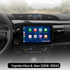 Toyota Hilux 8. generáció 2018-2024 - 10,1" rádió Apple CarPlay és Android Auto támogatással 