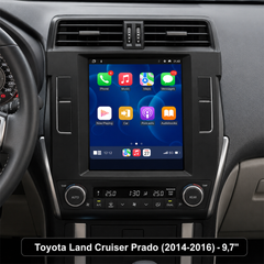 Toyota Land Cruiser Prado 2014-2016 – 9,7" rádió Apple CarPlay és Android Auto támogatással 