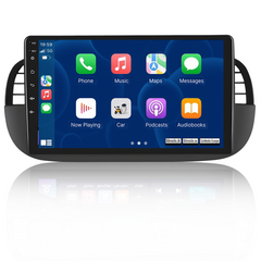 Fiat 500 07-15 - 9" rádió Apple CarPlay és Android Auto funkcióval