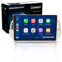 Fiat 500 07-15 - 9" rádió Apple CarPlay és Android Auto funkcióval