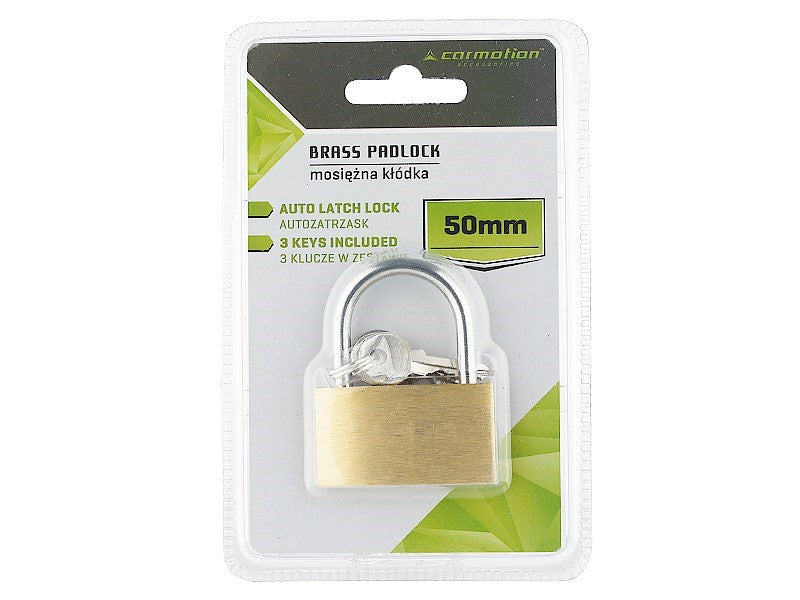 50 mm-es sárgaréz lakat sárgaréz és acél kivitelben